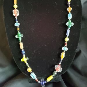 Venetian glass bead necklace